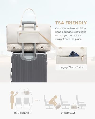 Travel Bag with Shoe Compartment, 3 Pcs Set S25186