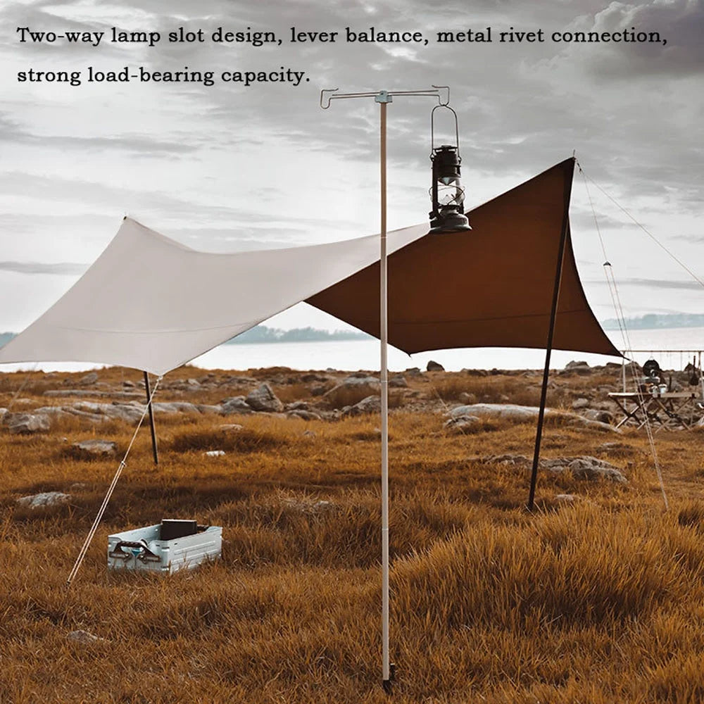 Portable Folding Aluminum Alloy Camping Lantern Stand B781
