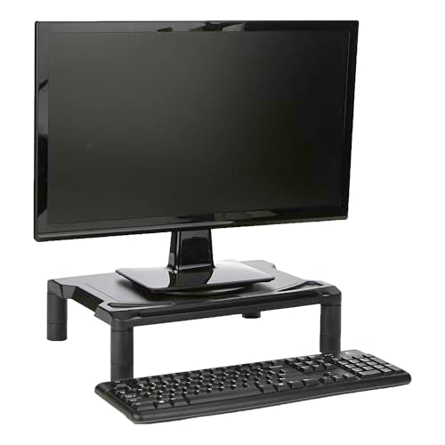 Black Height Adjustable Monitor Stand H3874