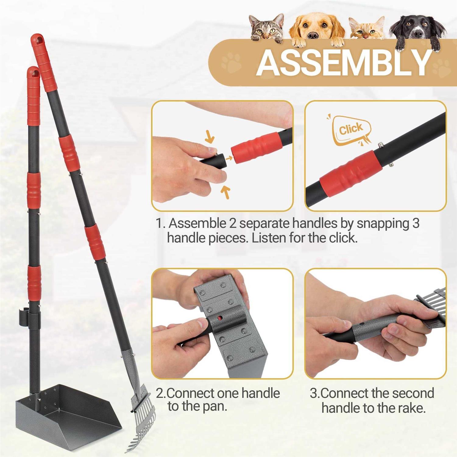 Dog Pooper Scooper and Rake Set C904