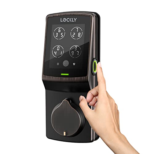 Satin Nickel Smart Door Lock with Touchscreen Keypad K591292
