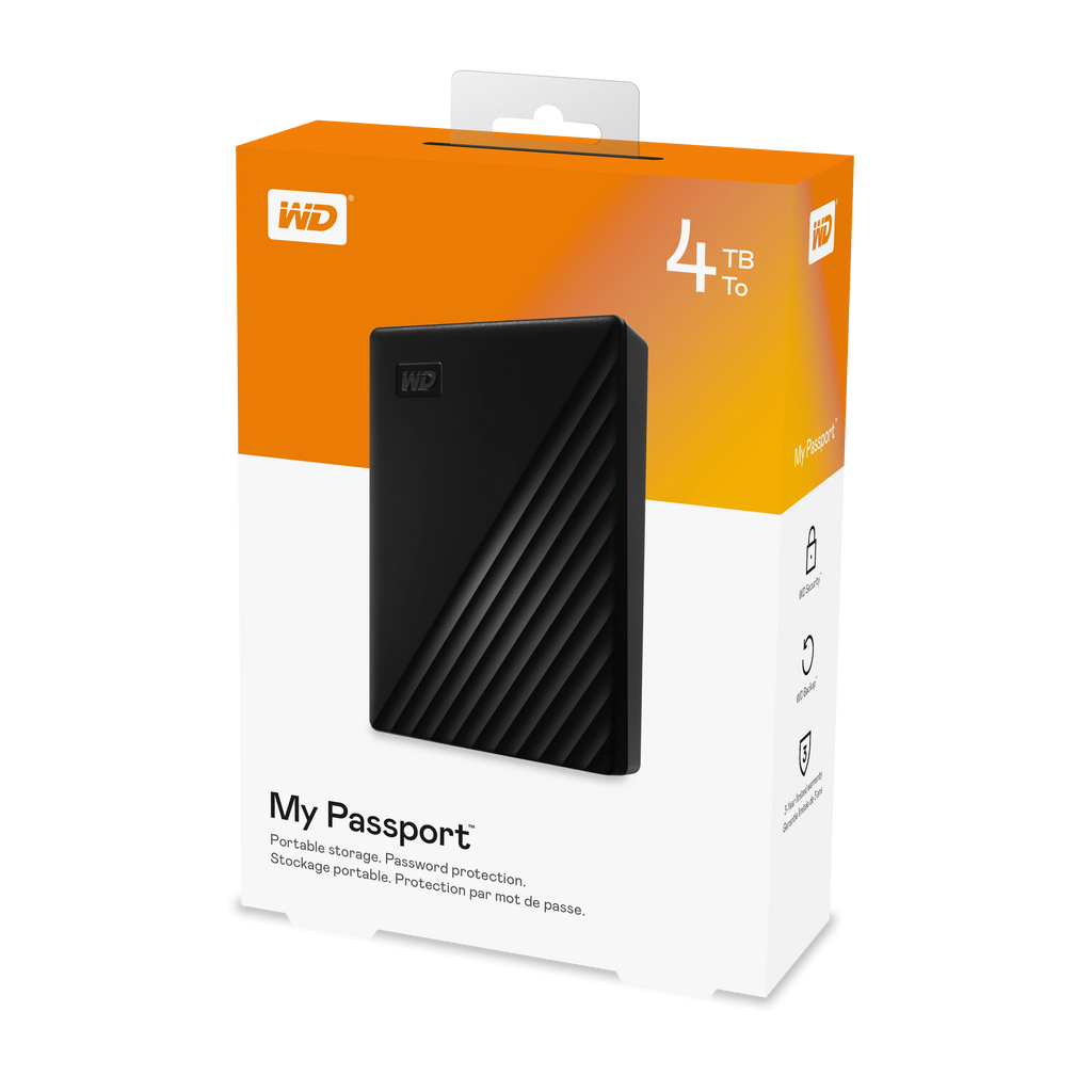 4TB Black Portable External Hard Drive O617184