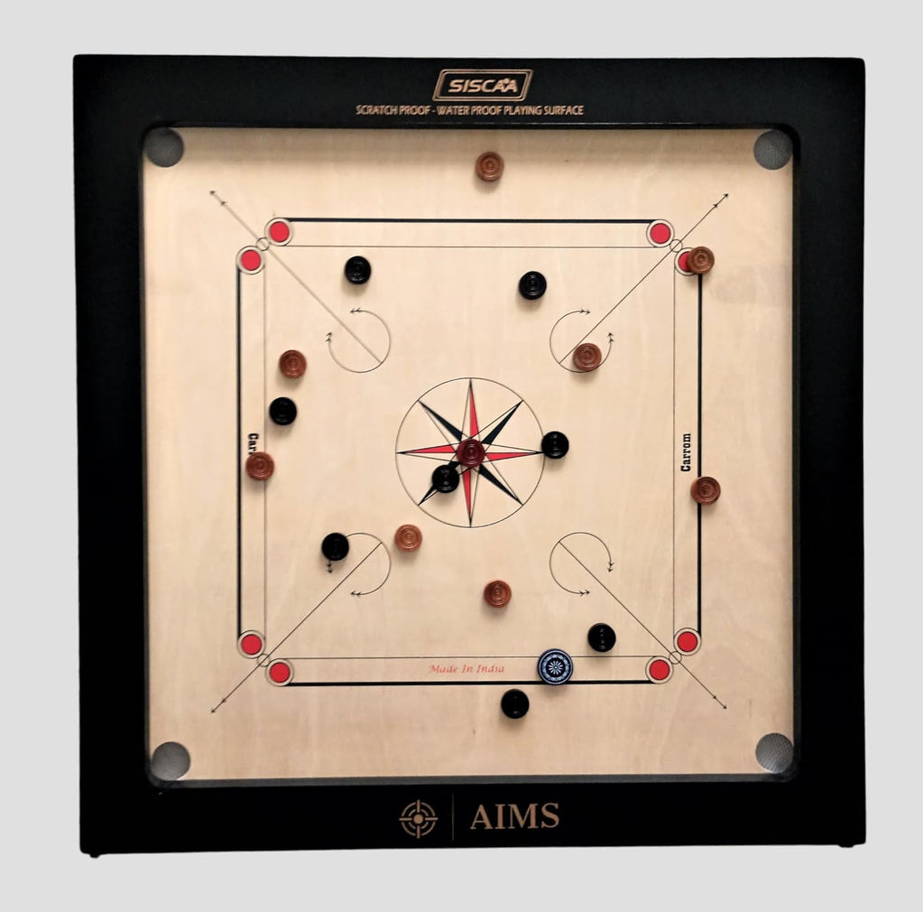 Full Size Carrom Board with Striker and Coins S217