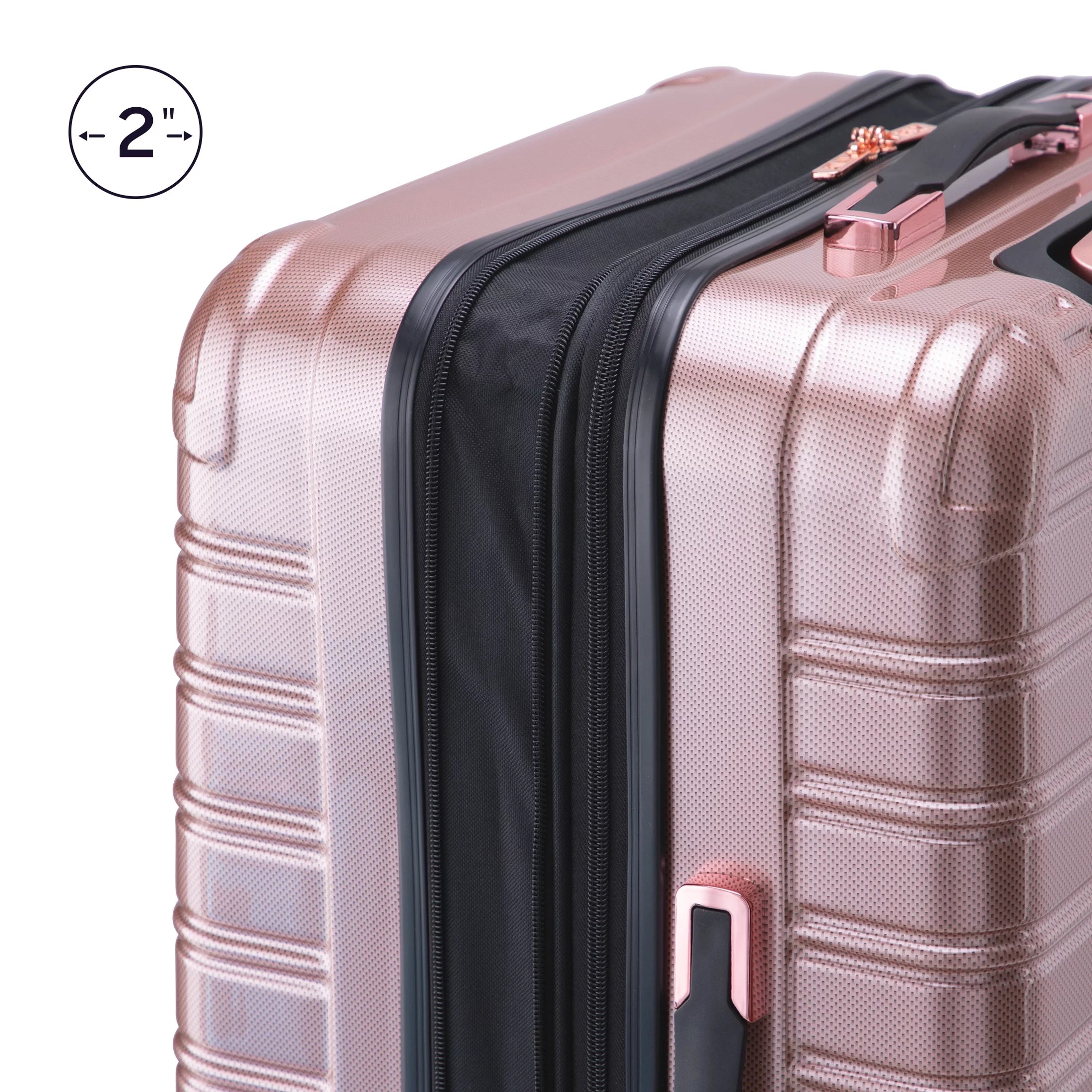 24" Hardside Fibertech Checked Luggage D35611
