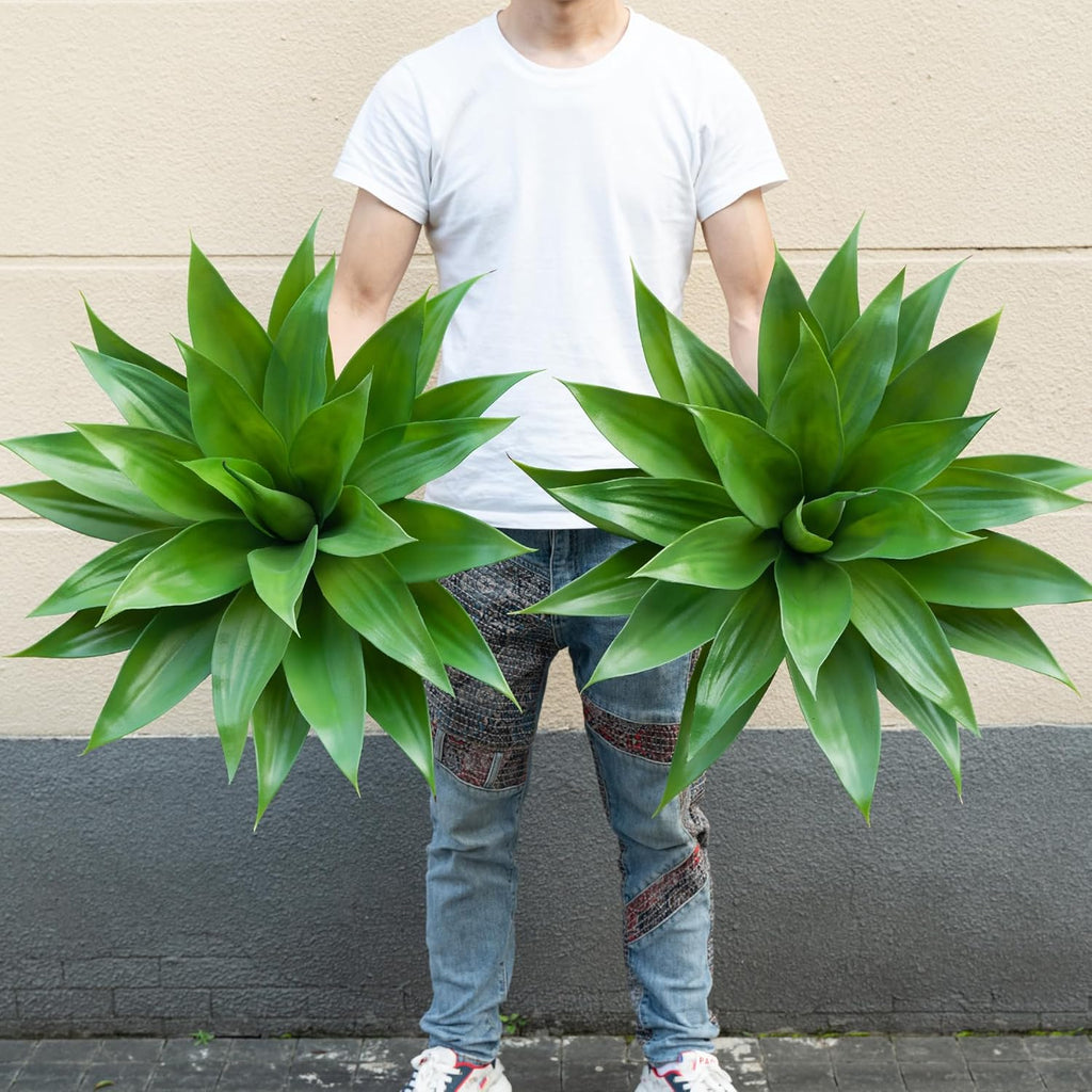 2 Pack 28" UV Resistant Artificial Agave Plants A5478