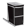 Chrome 35 Liter Dual Compartment Recycling Bin and Trash Can X13069