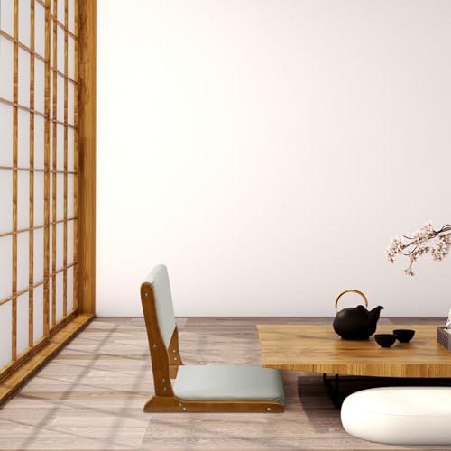 Beige Foldable Floor Chair with Cushion G408175