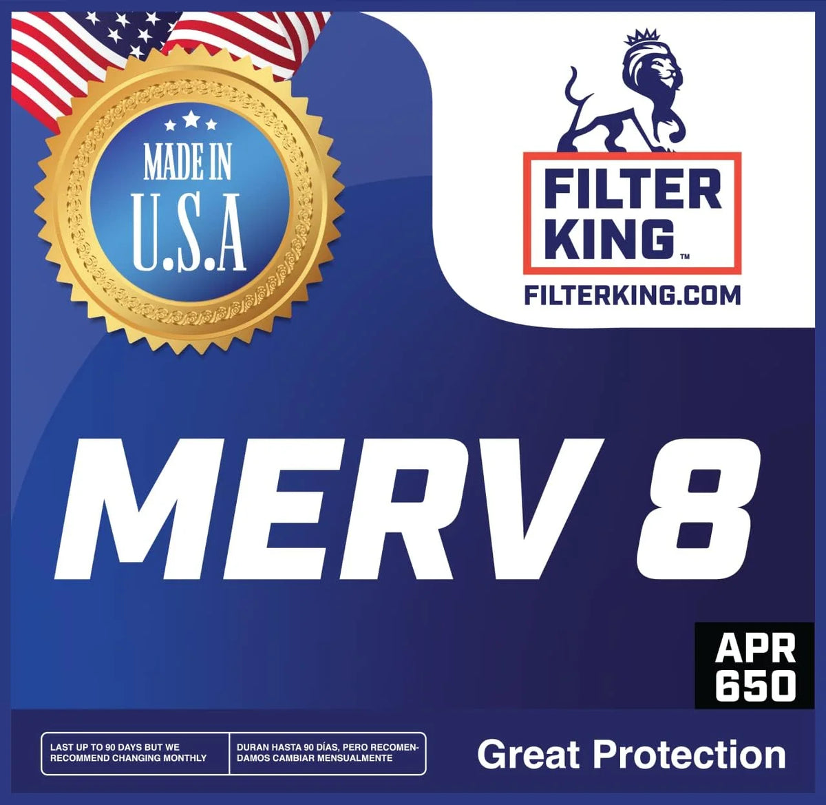 5 x 66 x .75" MERV 8 Pleated Air Filter 4-PACK V58168