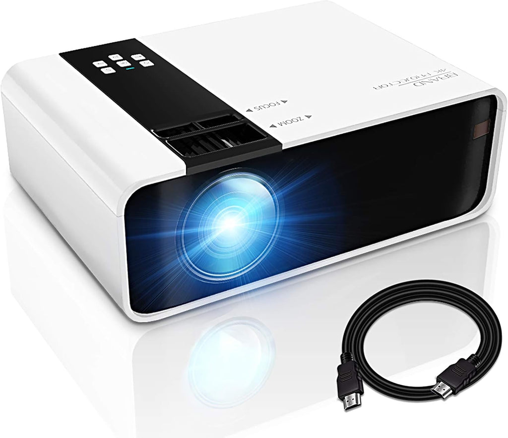 Mini Projector, 1080P HD Supported Portable Movie Projector with 45000 Hrs LED Lamp Life T534066