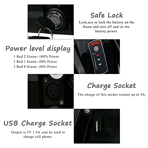 36V 48V 10AH 13AH 15AH 18AH Lithium Ion Battery with Charger for Electric Bike B294