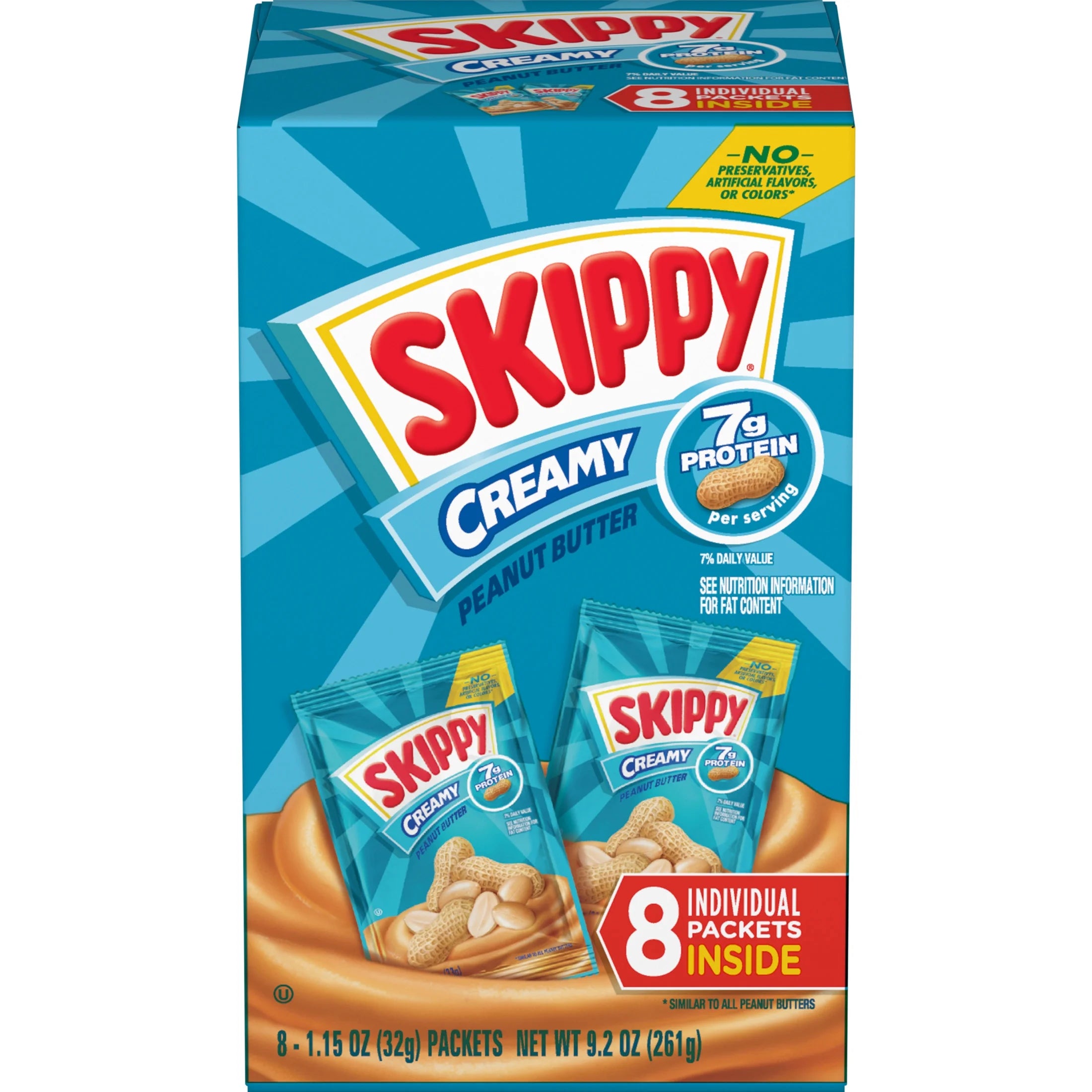 1.15 oz Creamy Peanut Butter Squeeze Packs (64 Pouches) G1607