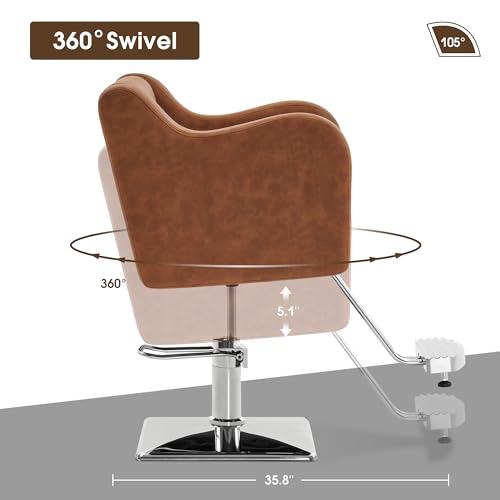 Grey Hydraulic Salon Chair K6166