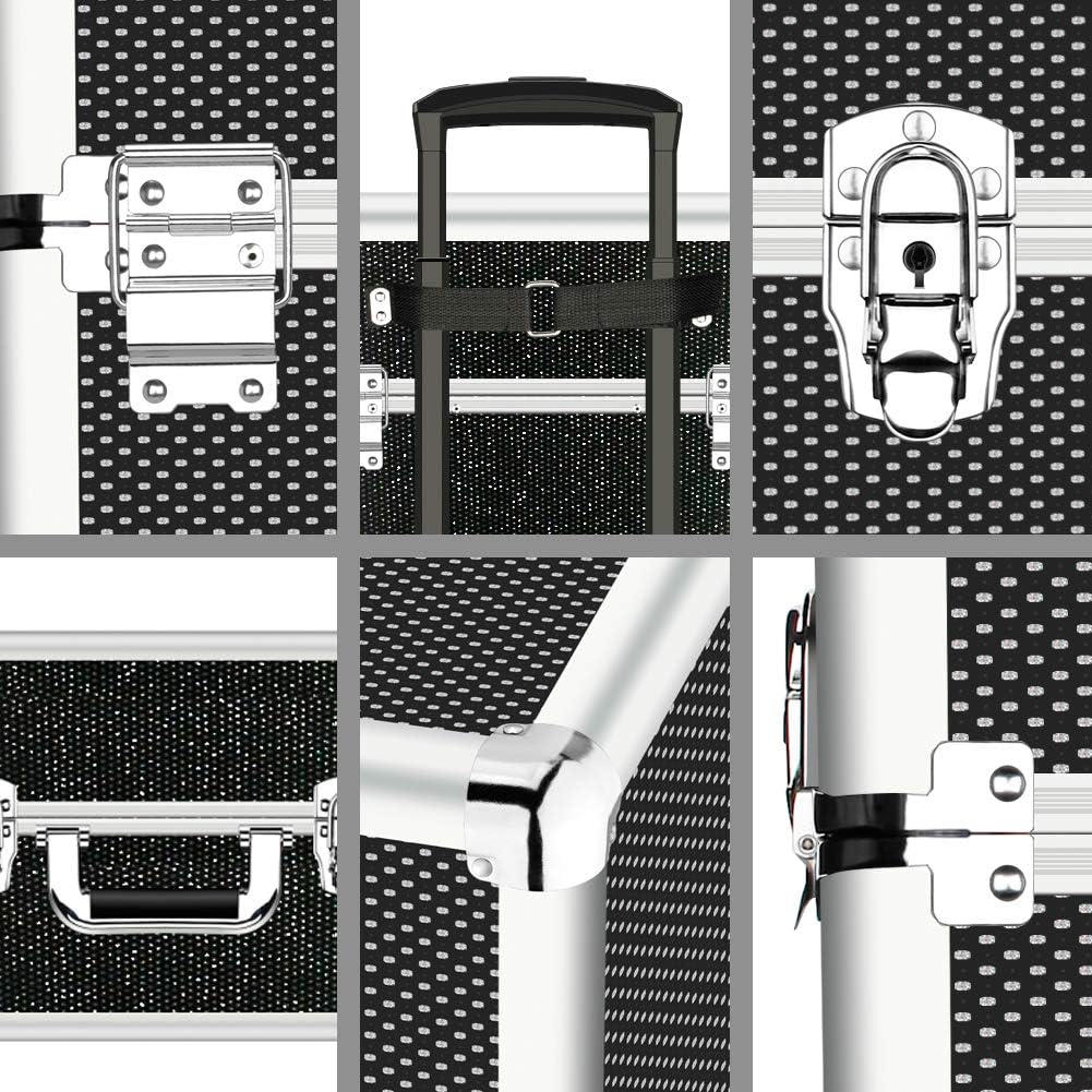 Professional Cosmetics Rolling Organizer Aluminum Frame V705903