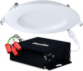 4" LED Round Recessed Ultra Slim Baffle-Trim Fixture, 12W, 1000 Lumens, Color Selectable 2700k-5000k P611