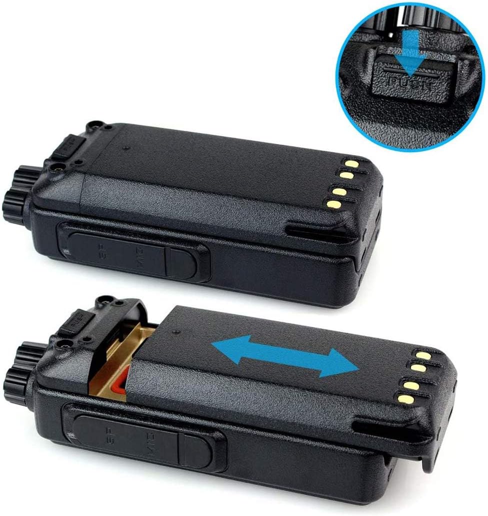 5 Pack Long Range Heavy Duty Rechargeable Two Way Radios with Earpiece and Mic V125