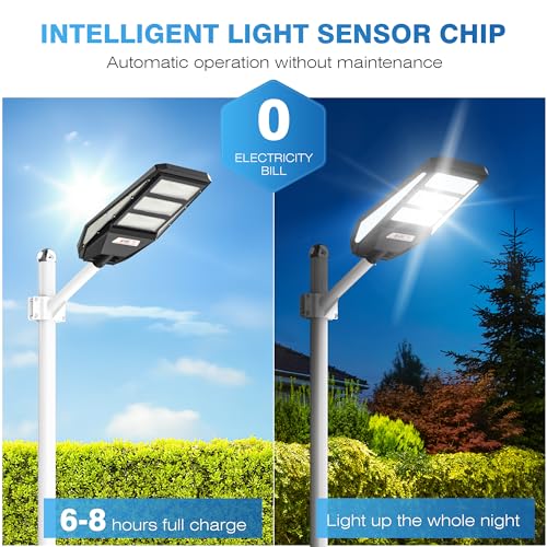 2400W Solar Street Lights Outdoor Waterproof 7000K LED B14709