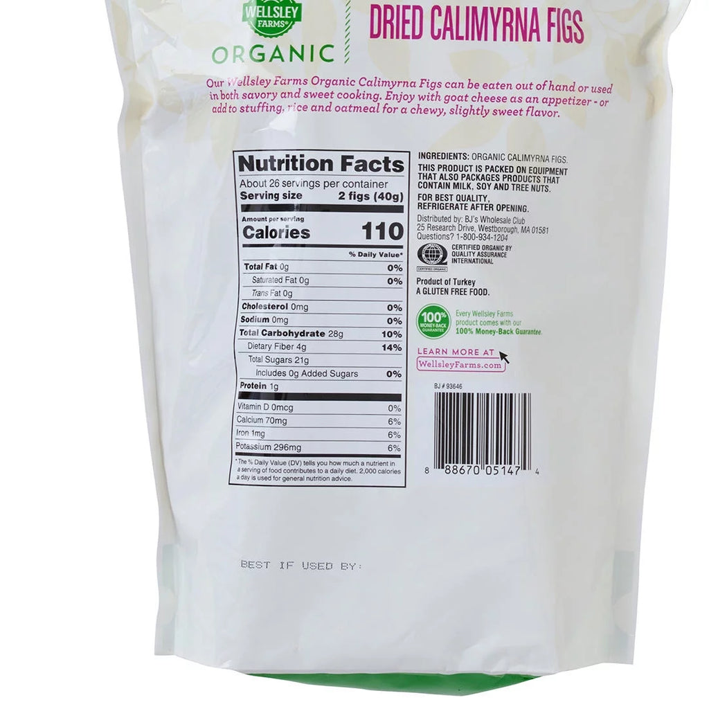 Organic Dried Calimyrna Figs, 36 oz. W933336