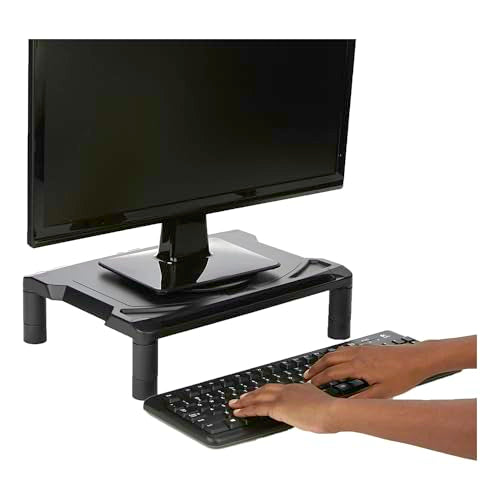 Black Height Adjustable Monitor Stand H3874