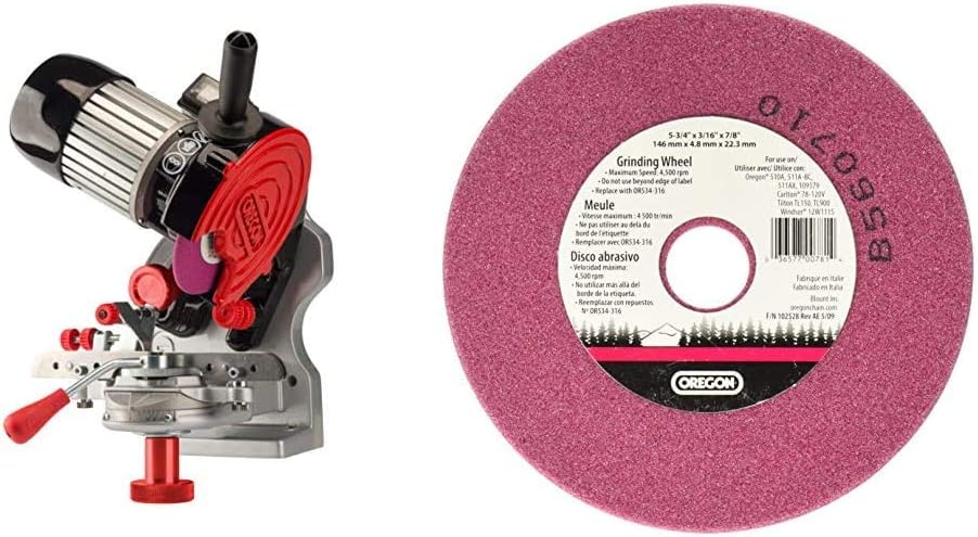 Compact 120-Volt Bench Grinder Saw Chain Sharpener U5969
