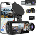 64GB Card 4K Dash Cam Front Rear Inside with GPS G82203