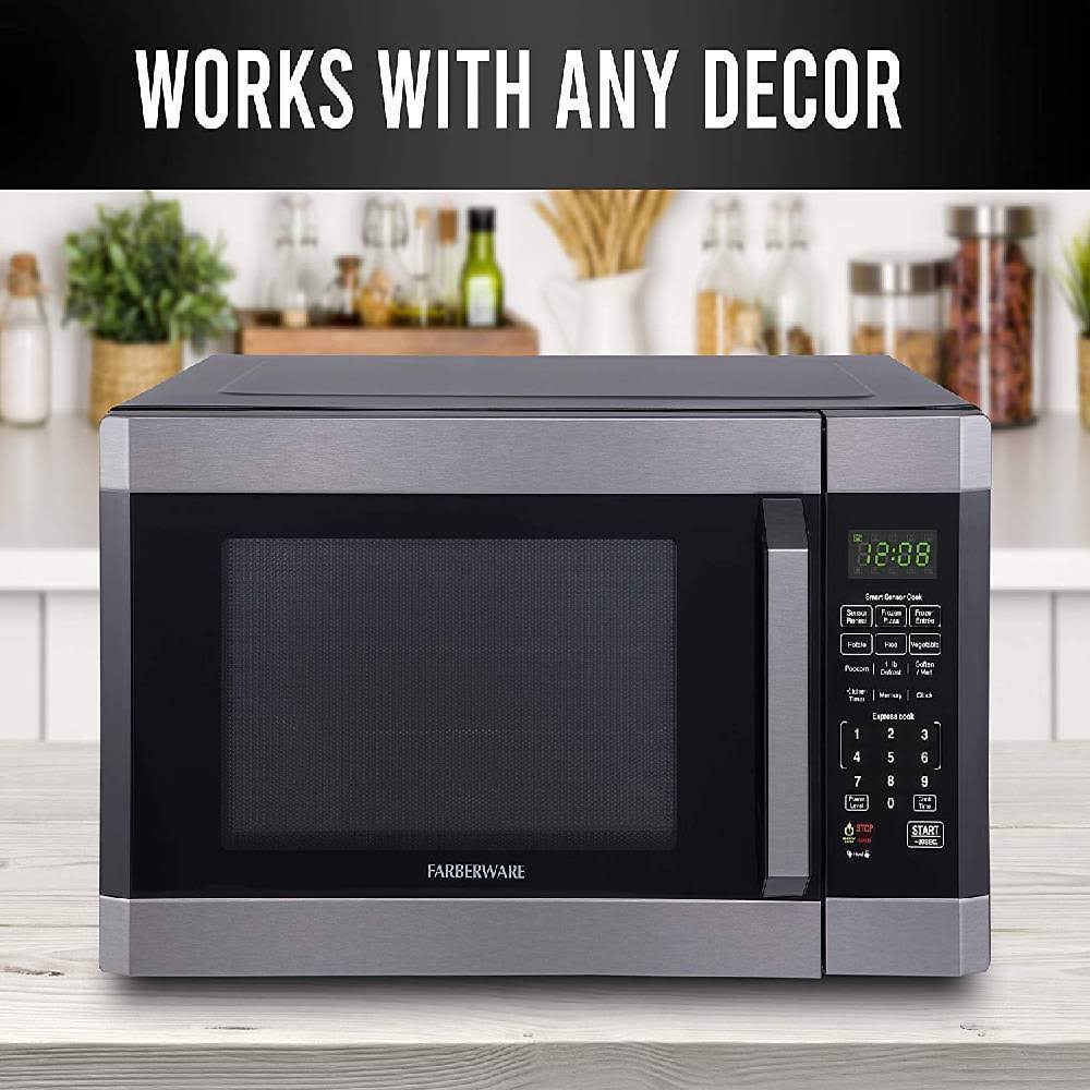 1.2 Cu. ft. 1100-Watt Stainless Steel/Black Microwave Oven Z3941