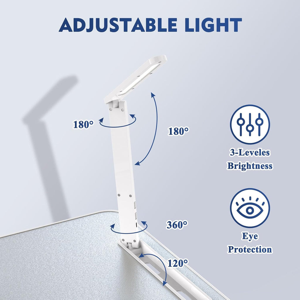 Grey Adjustable Lap Desk with Led Light M756