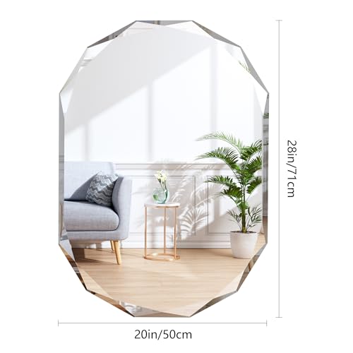 20x28 inch Beveled Edge Frameless Bathroom Mirror T599025