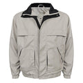 Men's Microfiber Contrast Color Jacket with Storm Flap G96649