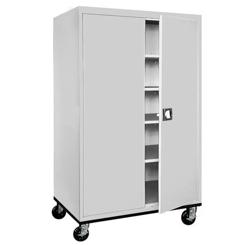 Charcoal Mobile Storage Cabinet P157