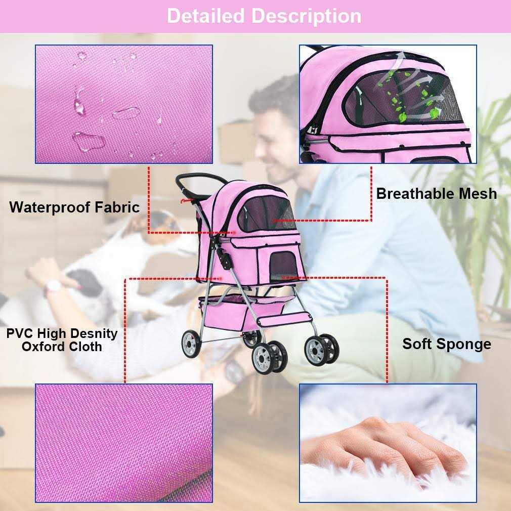 Pet Stroller Folding Carrier D88966