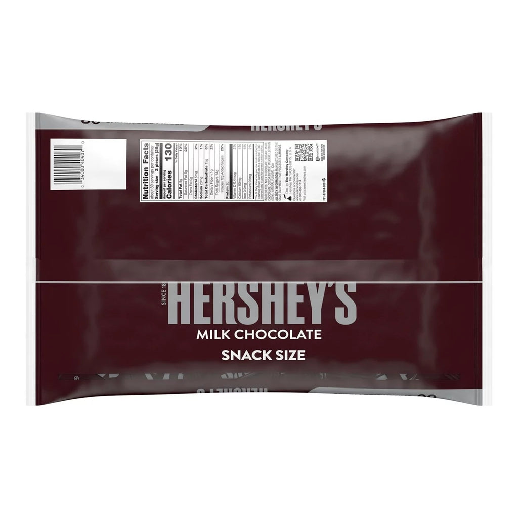 Milk Chocolate Snack Size Bars (36 Ounce 80 Count) Z6573