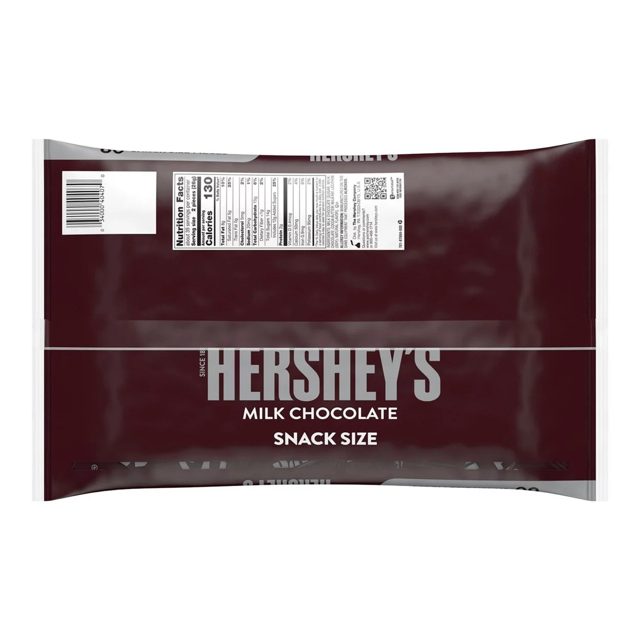 Milk Chocolate Snack Size Bars (36 Ounce 80 Count) Z6573