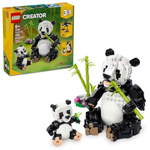 LEGO Creator 3 in 1 Wild Animals Panda Family Building Toy, Ages 8+ F319185