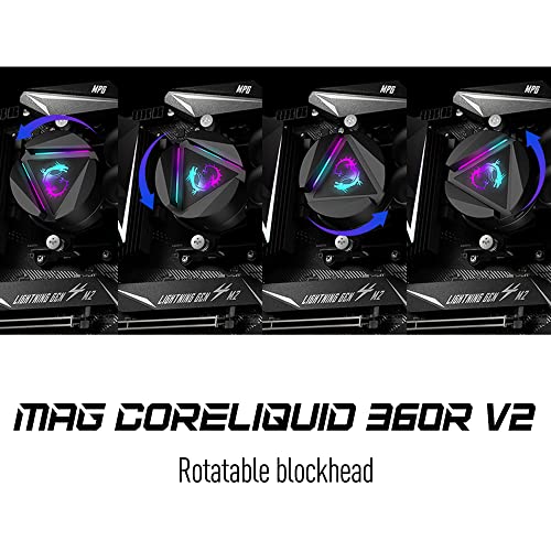360mm AIO CPU Liquid Cooler with Triple 120mm RGB PWM Fans T69737