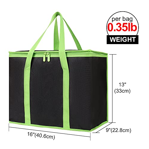 Insulated Food Delivery Bag, Black-Red, 1Pk W22223