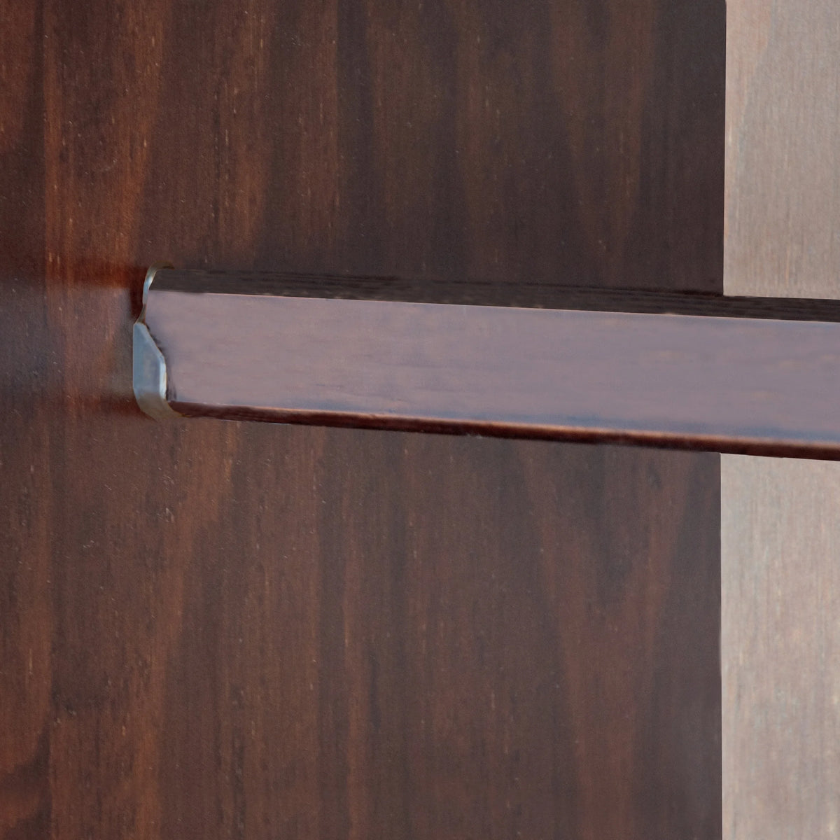 100% Solid Wood Wardrobe Armoire Mocha Y2589