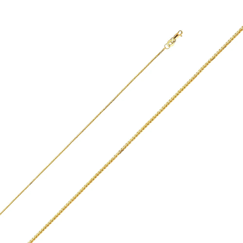 14K Yellow Solid Gold Cross Pendant with 22" Chain Necklace F929792