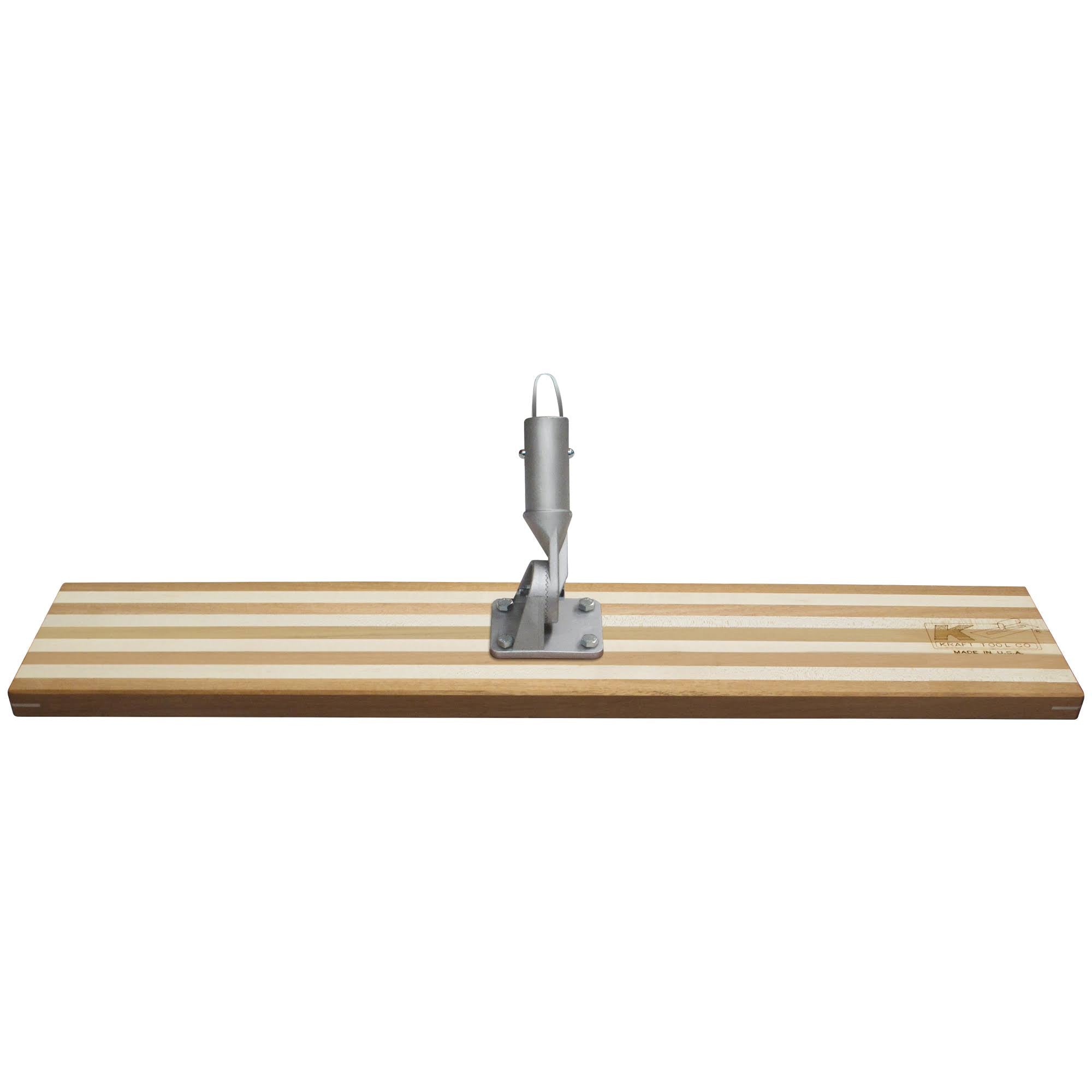48x22 Square End Laminated Wood Bull Float with Button Bracket K10029