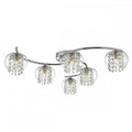 Polished Chrome Semi Flush Crystal Light G564616