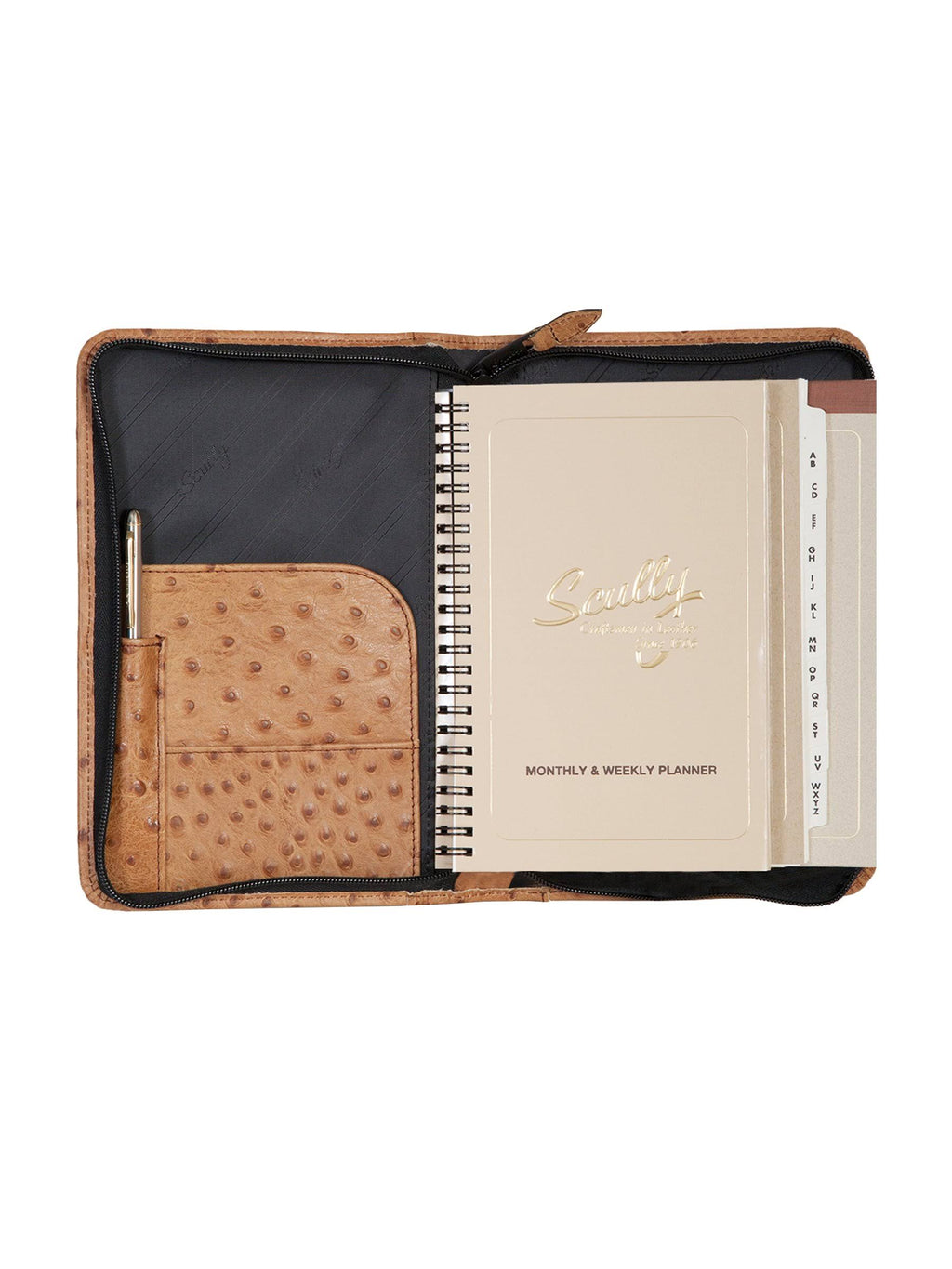 Leather Zip Weekly Planner G865006