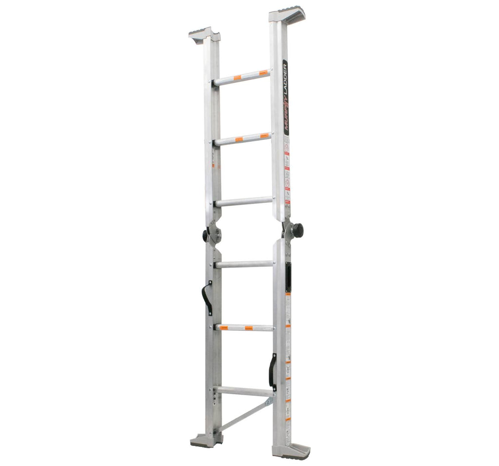 Aluminum Multi-Position Ladder with Wall Mount Q851