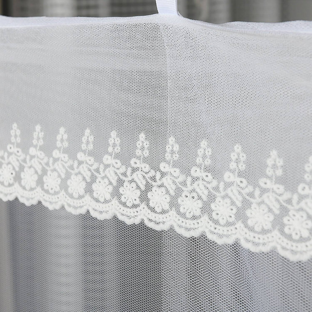 4-Post Hanging Sheer Mosquito Bed Canopy C809