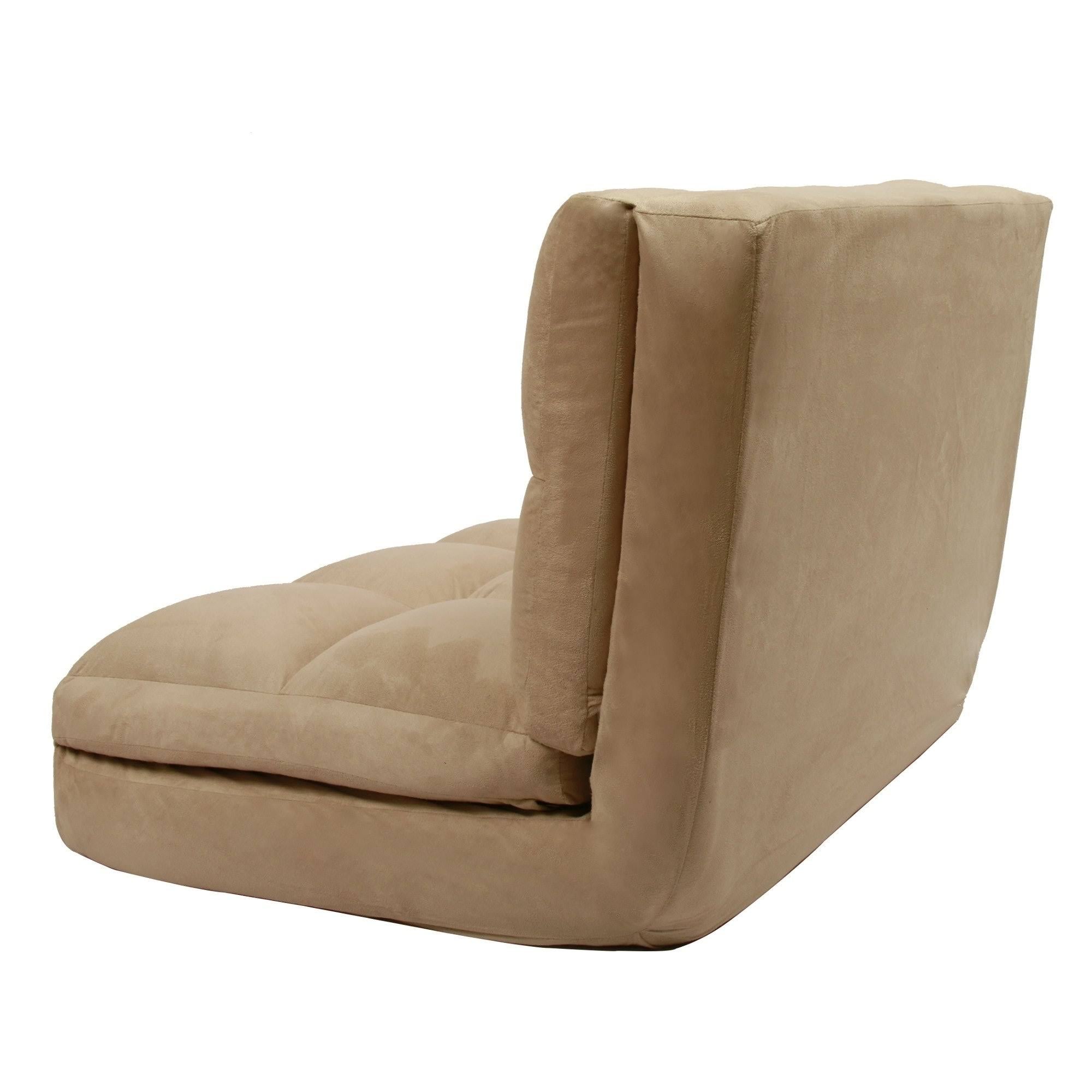 Purple Microsuede 5-Position Convertible Flip Chair Sleeper U750