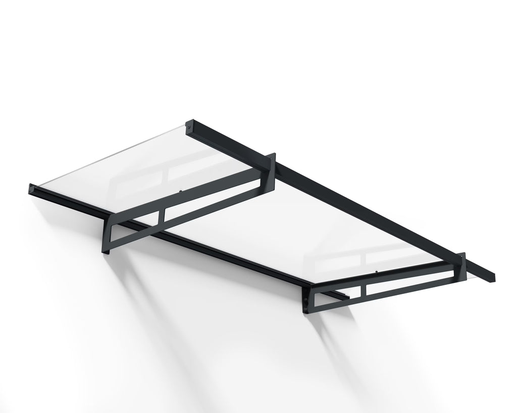 Acrylic Awning Gray/Clear N977