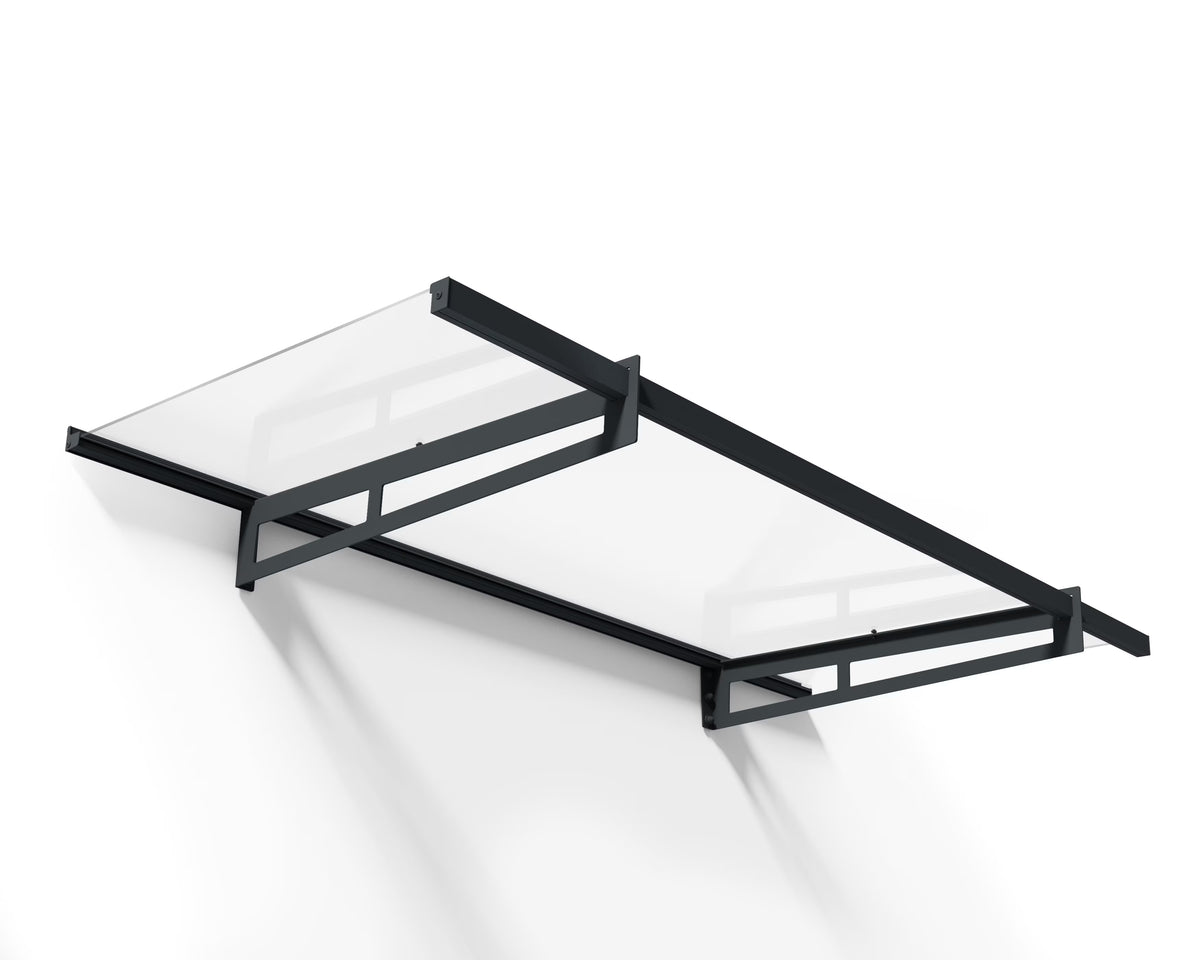 Acrylic Awning Gray/Clear N977