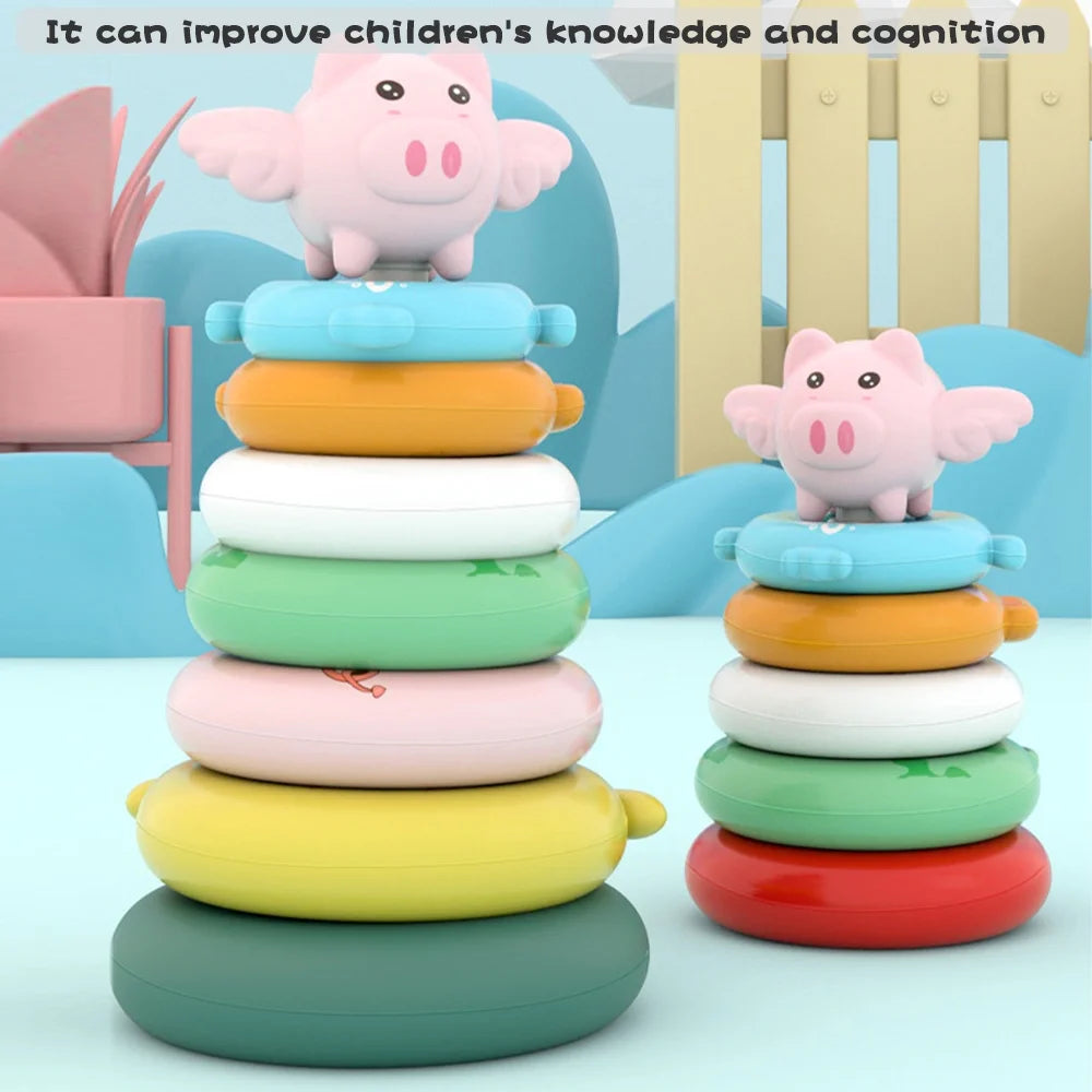 7 Pcs Soft Stacking Rings Toy I8175