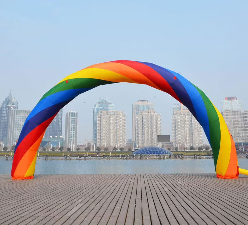Inflatable Rainbow Advertising Arch with PU Coated (No Blower) N815291