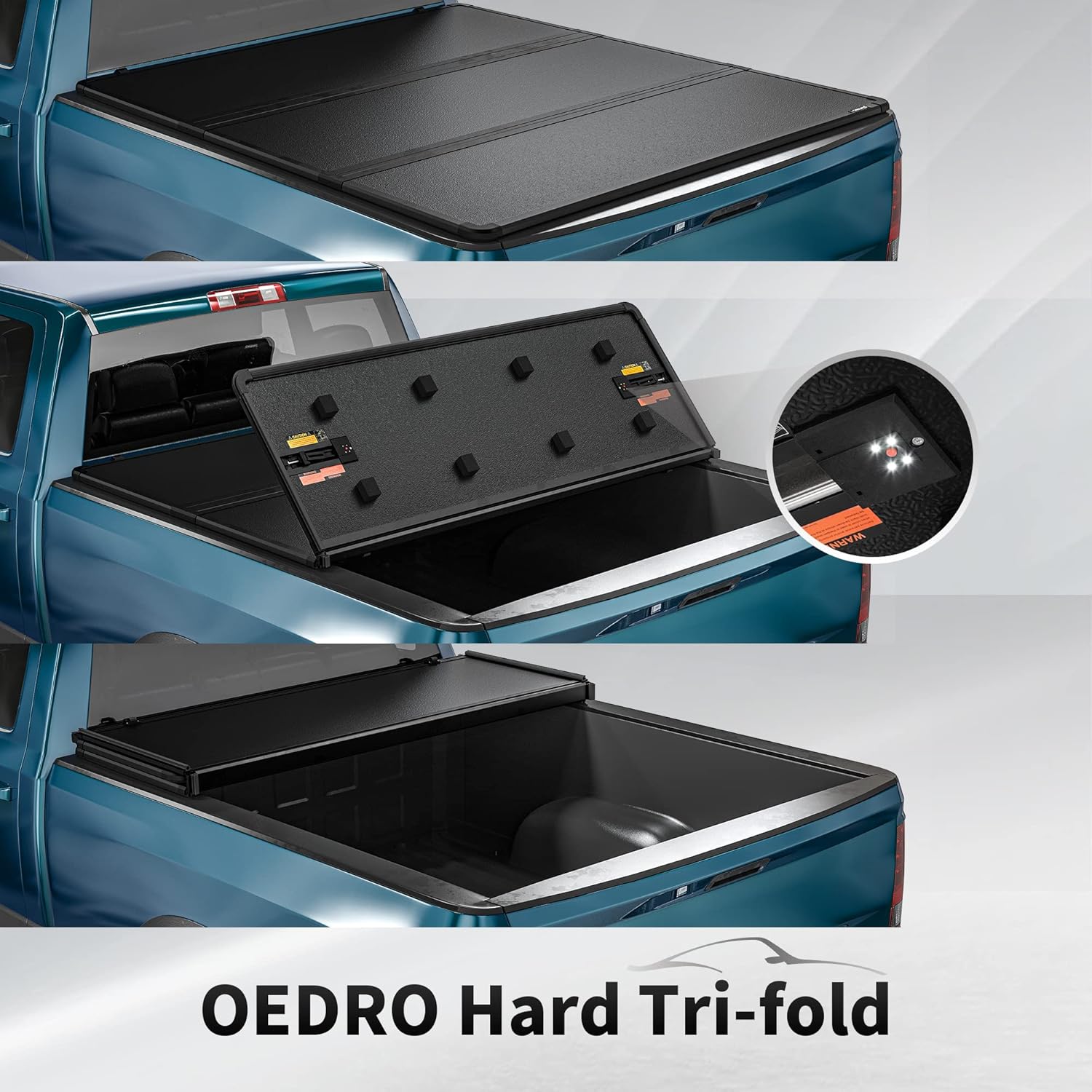 Hard Tri-fold Truck Bed Tonneau Cover for 2009-2022 Dodge Ram 1500, 5.6 ft Bed A994305