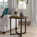 Three Posts Cross Legs End Table X453193