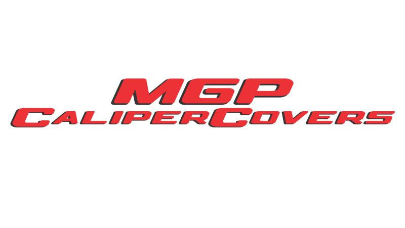 4 Caliper Covers Engraved Front & Rear Red Finish Silver Char Q476811